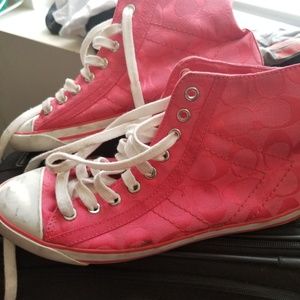 Coach hightop gym shoes
